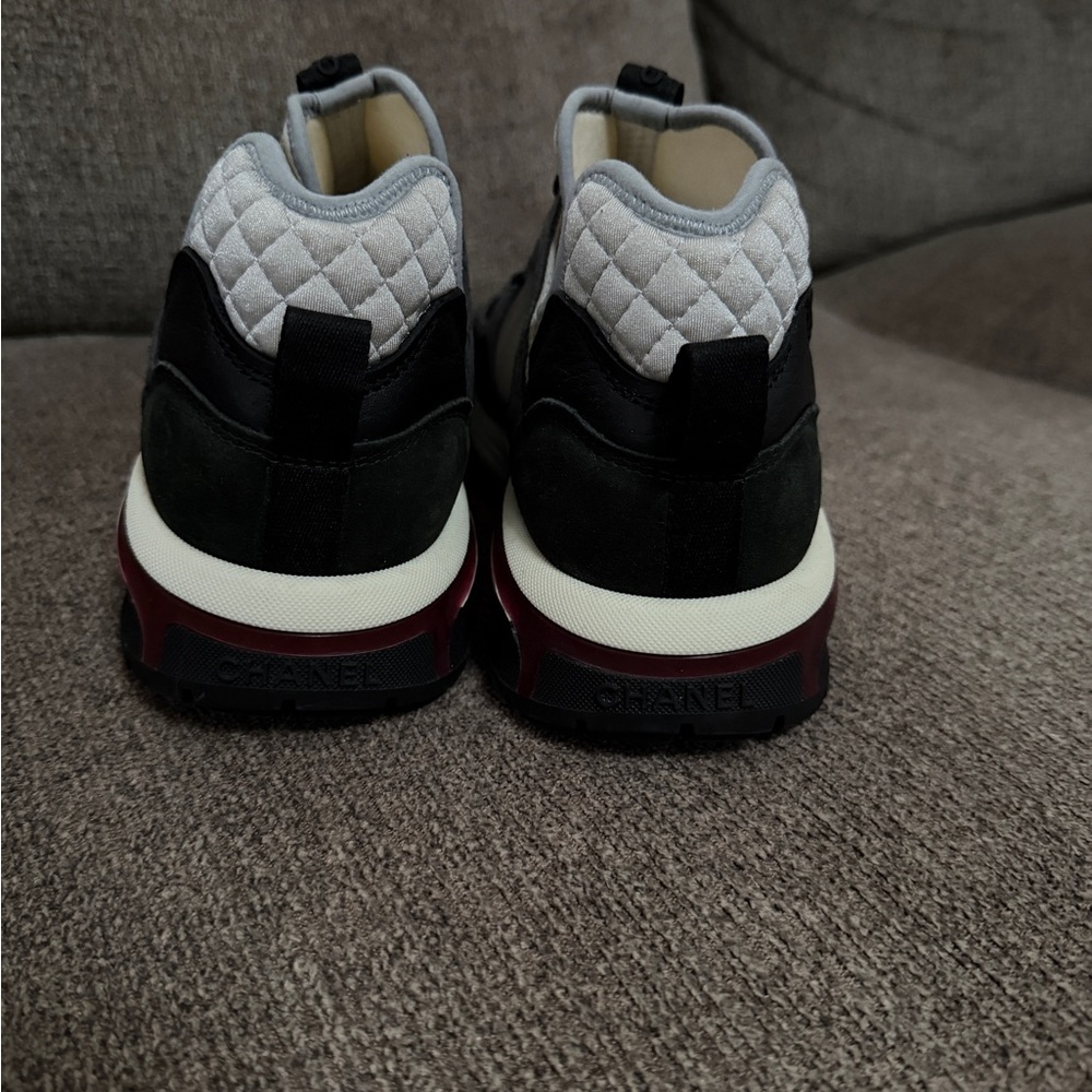 CHANEL Black and Gray Sneakers - Picture 5 of 8